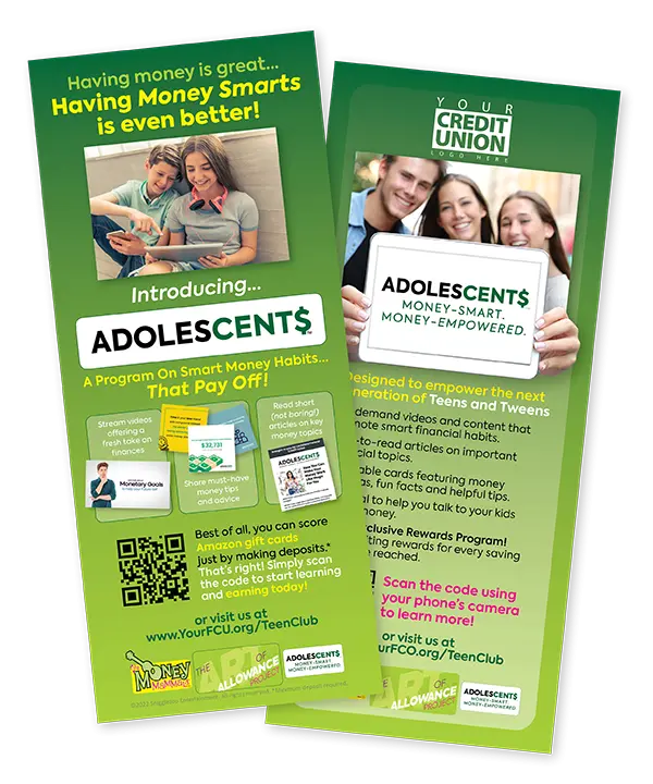 Adolescent$ Counter Card
